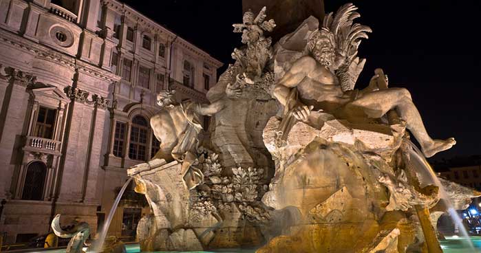 Gian Lorenzo Bernini - Fontana dei Quattro Fiumi - Piazza Navona, Roma