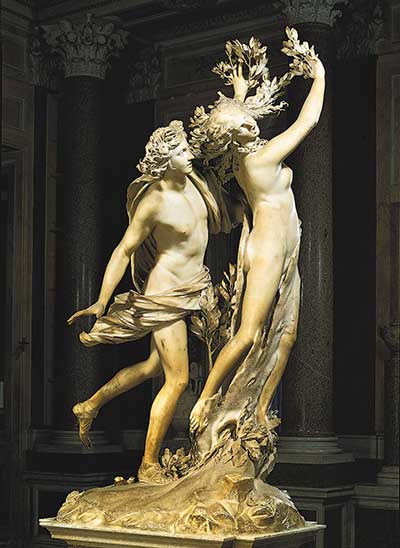 Gian Lorenzo Bernini, Apollo e Dafne, 1622-1625, marmo, Galleria Borghese, Roma