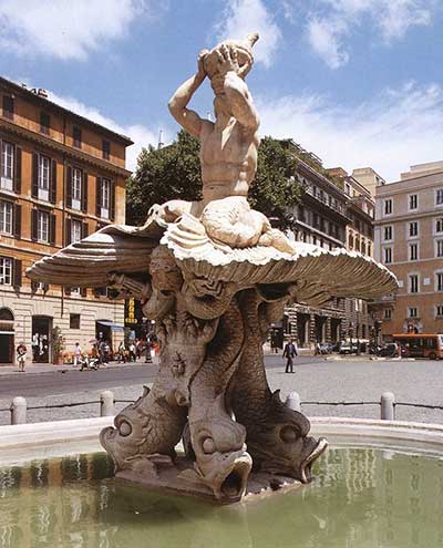 Gian Lorenzo Benrini, Fontana del Tritone, 1642-1644, Piazza Barberini, Roma