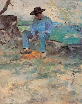 Henri de Toulouse-Lautrec - "Il giovane Routy" - 1883