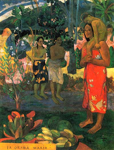 Paul Gauguin, La Orana Maria, olio su tela, cm 114 x 89, Metropolitan Museum, New York