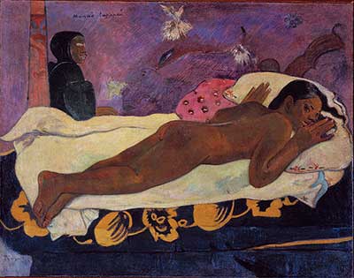 Paul Gauguin, Manao Tupapau (Lo spirito dei morti veglia), 1892, olio su tela, cm 73 x 92, Albright-Knox Art Gallery, Buffalo