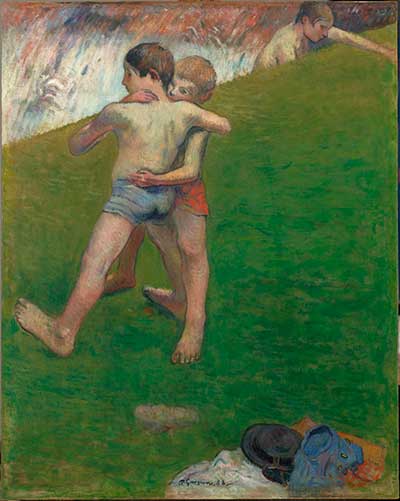 Paul Gauguin, Lotta tra bambini, 1888, olio su tela.