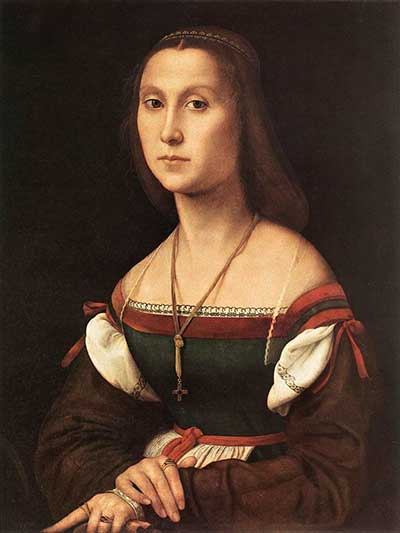 Raffaello, La Muta, 1507, Olio su tavola, cm 64x68, Galleria Nazionale delle Marche, Urbino