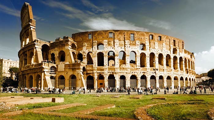 L'Anfiteatro Flavio, meglio conosciuto come Colosseo