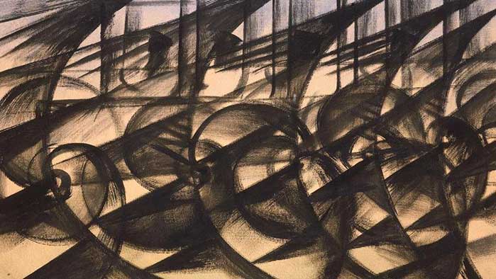 Giacomo Balla - "Automobile in corsa" - 1913