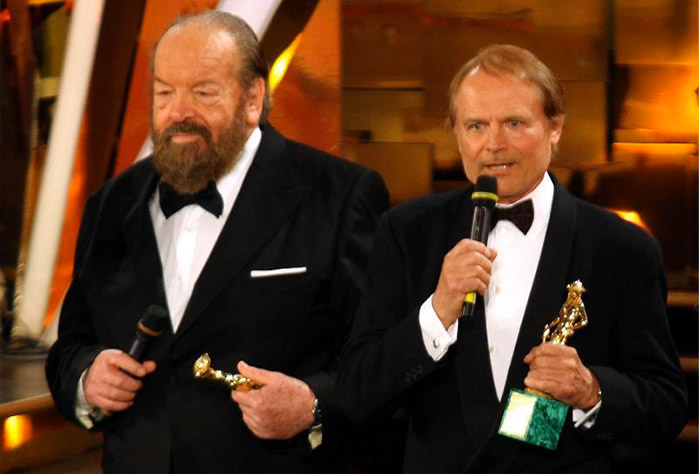 Bus Spencer e Terence Hill ricevono il David alla carriera