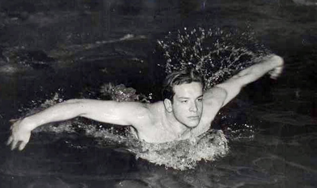 Bus Spencer da giovane campione di nuoto