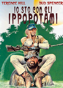 Locandina italiana di "Io sto con gli ippopotami"