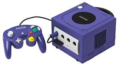 Il Nintendo GameCube in versione viola