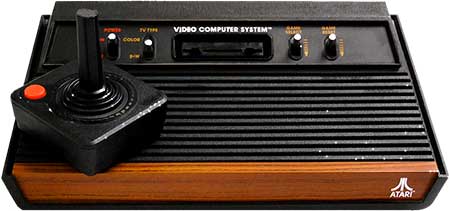 L'Atari 2600, una delle prime console a giochi intercambiabili