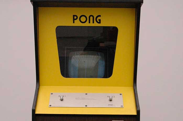 Il cabinato d'epoca di "PONG"