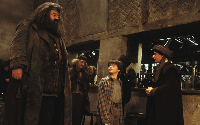 Rubeus Hagrid va a prendere Harry Potter