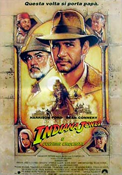 Locandina storica di "Indiana Jones e l'ultima crociata"