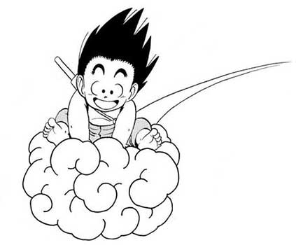 son goku e la nuvola d'oro