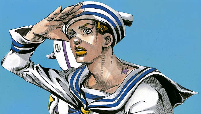 Josuke Higashikata con il suo Soft & Wet