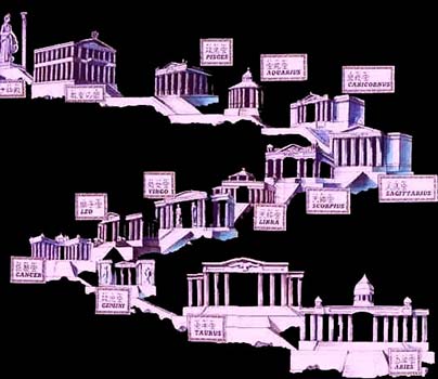 La mappa delle dodici case a protezione del tempo di Atena