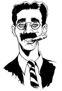 Groucho, il logorroico e simpatico assistente di Dylan 
