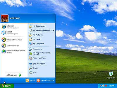 Windows XP, con la nuova interfaccia chiamata Luna