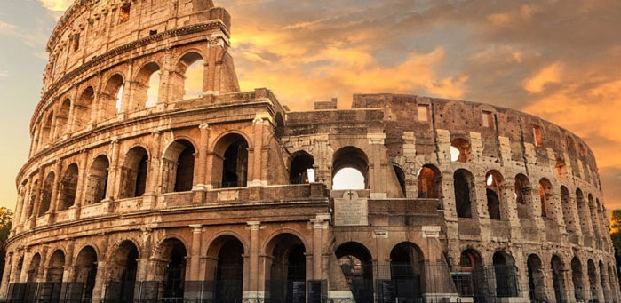 Il colosseo di Roma, una delle icone italiane nel mondo, esempio di heritage marketing culturale