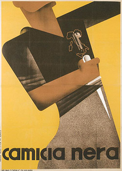 La pubblicità nel ventennio fascista, con le grafiche tipiche del post-futurismo