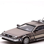 La DeLorean modificata come macchina del tempo